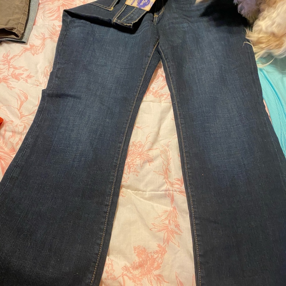 Old Navy dark wash boot cut denim jeans